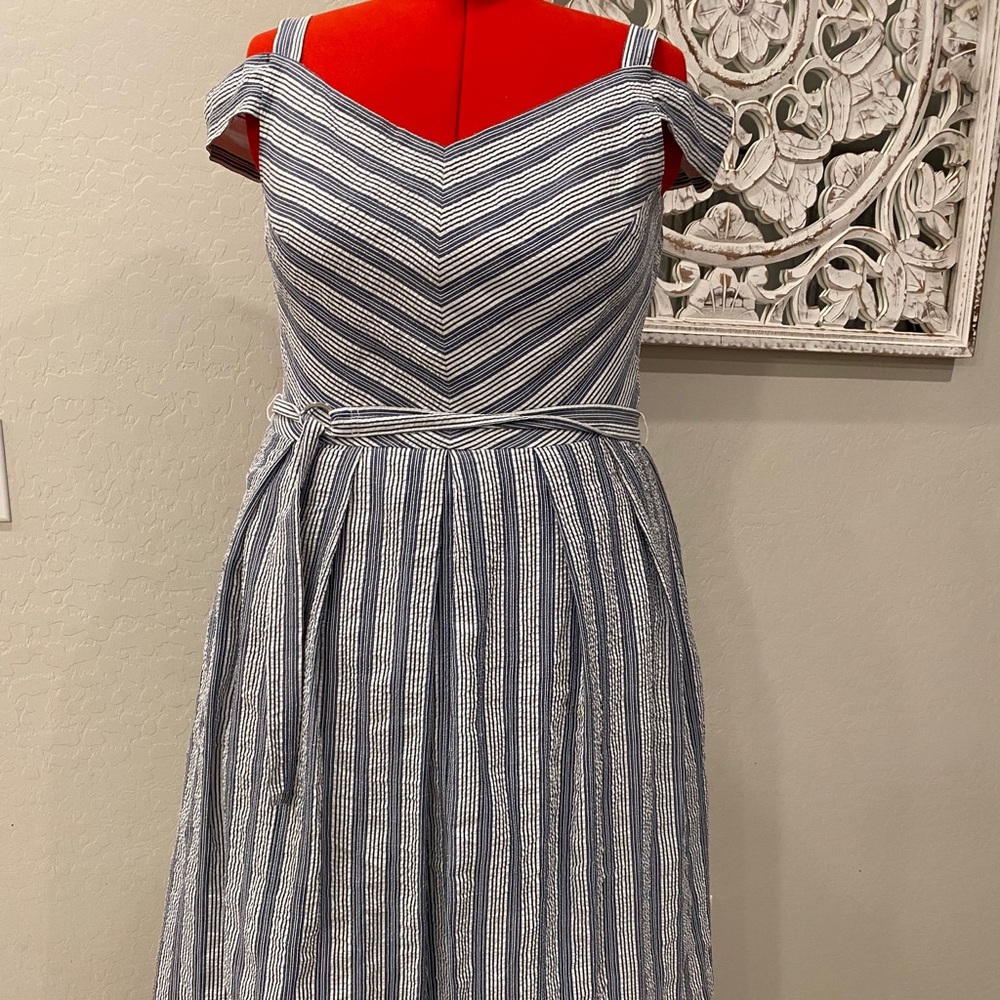 WHBM stripped dress